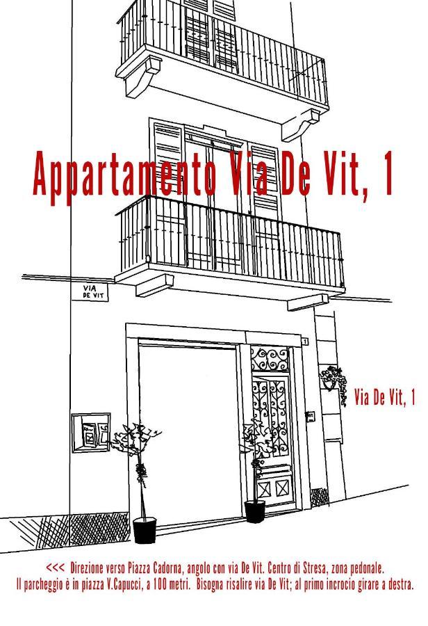 סטרסה Appartamento Via De Vit מראה חיצוני תמונה